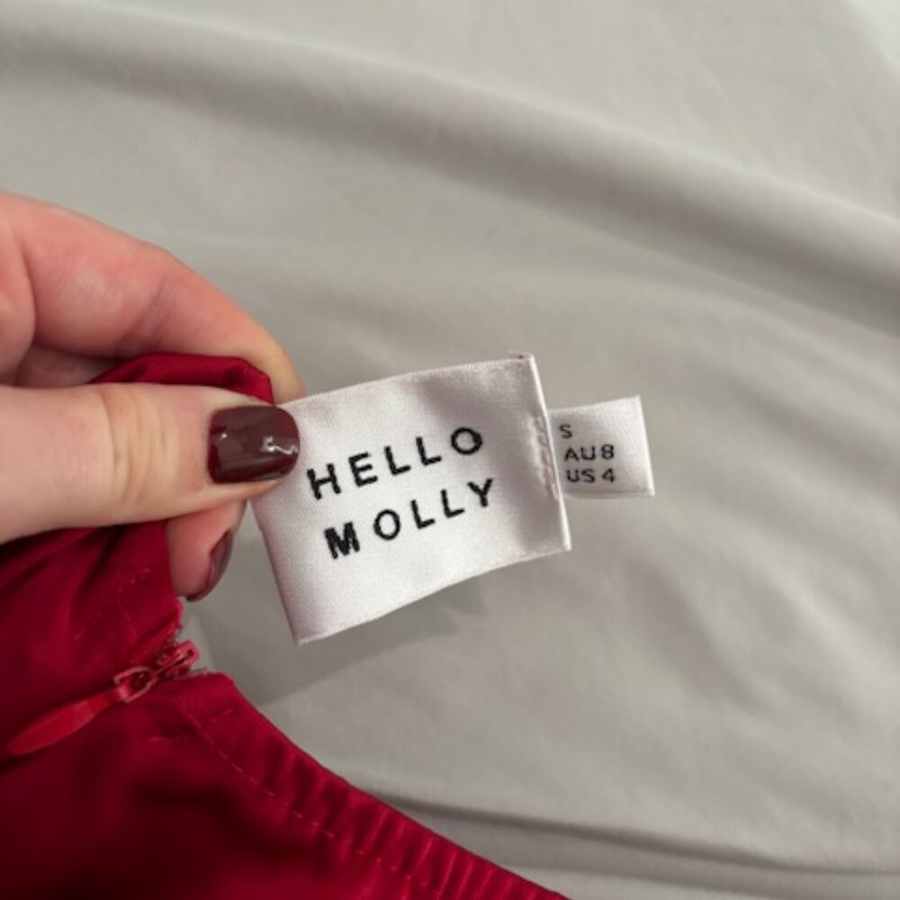 Hello Molly Romantic Affair Satin One Shoulder Maxi Dress - Picture 3 of 3